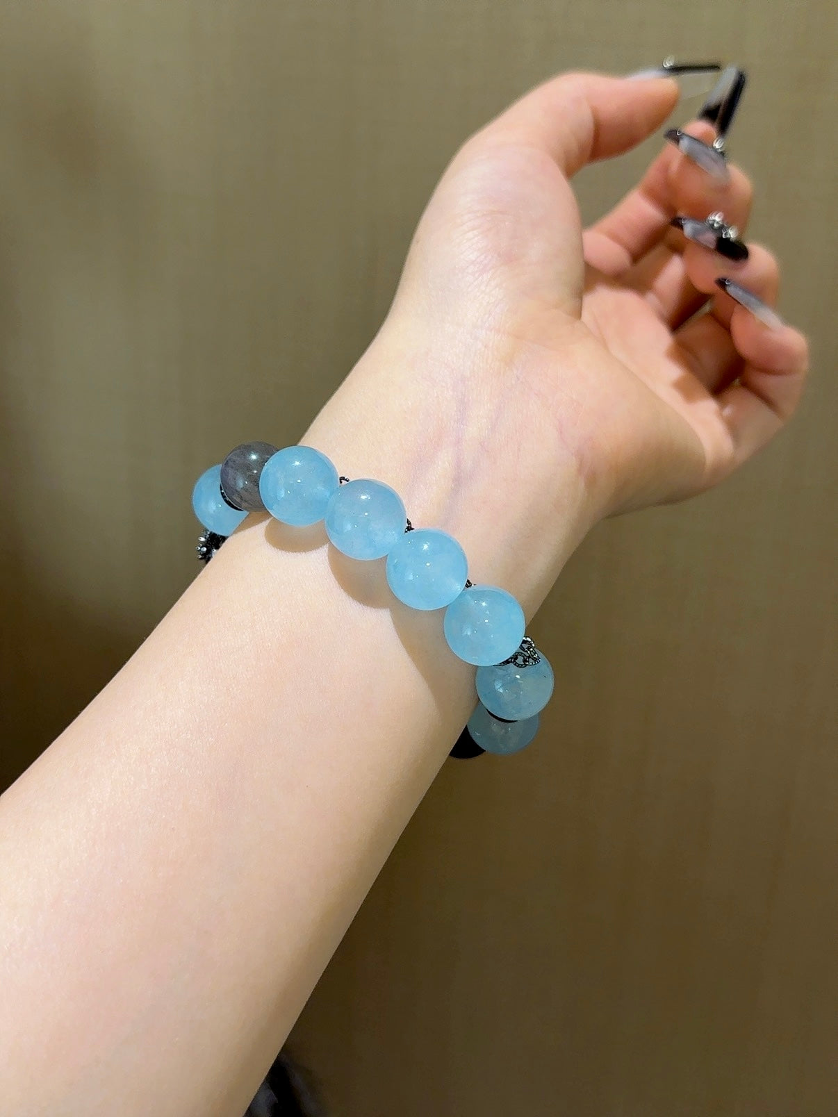 ▫️▪️ Blue chalcedony multi-treasure bracelet